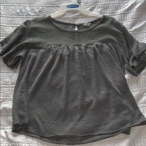 Aeropostale Gray Blouse